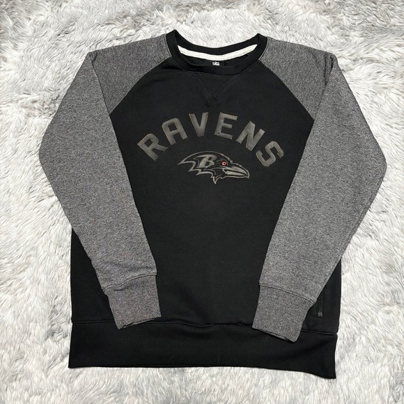 NFL Other - NFL Team Baltimore Ravens Pullover Sweatshirt Black Gray Unisex Youth Medium